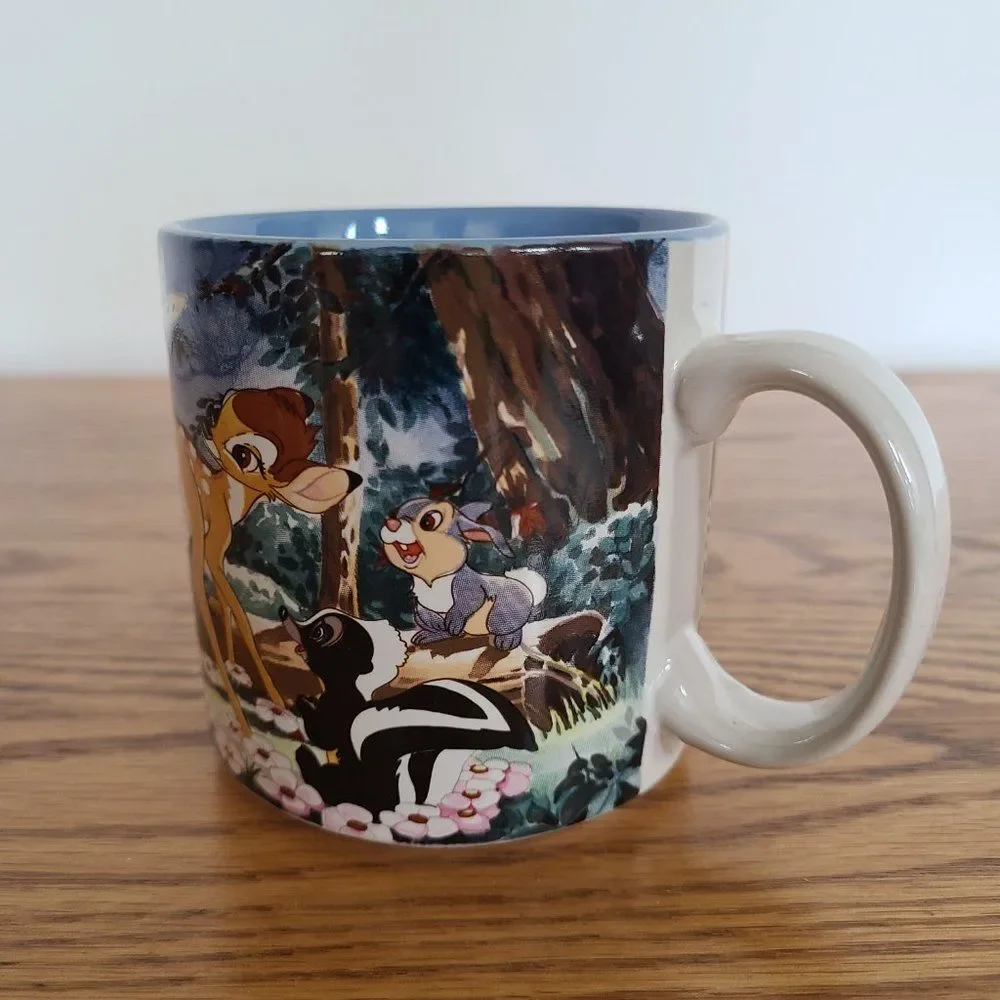 Vintage Disney Store Bambi Thumper Flower Coffee Mug Cup 12 Ounce EUC